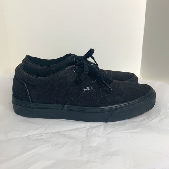 Vans Black Casual Shoes Sneakers Size 7.5 - Picture 1 of 4